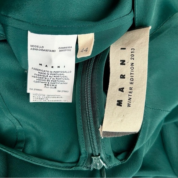 Marni Green Long Sleeve Dress - Picture 10 of 11